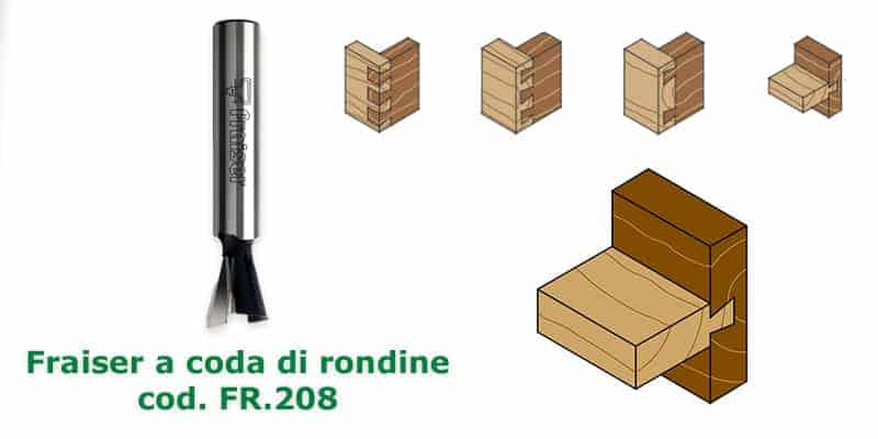 Fresa a coda di rondine Fraiser Tools