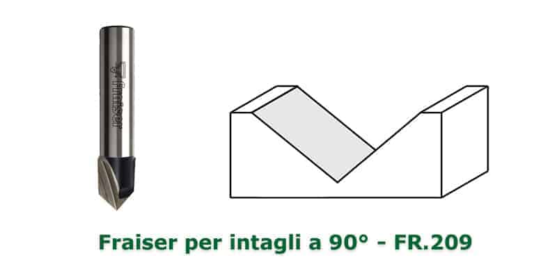 fresa per intagli a 90° Fraiser Tools