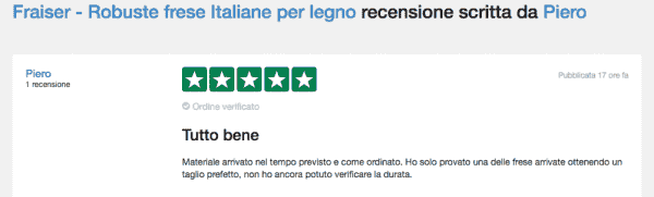 Recensione verificata
