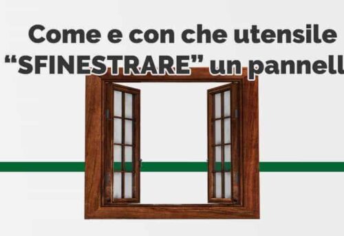 Come sfinestrare un pannello con la frese per legno Fraiser Tools