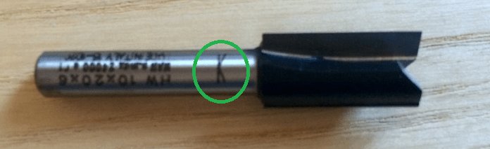 Come prendere la fresa nella pinza elastica - segno per presa fresa - segno per prenderla nella pinza