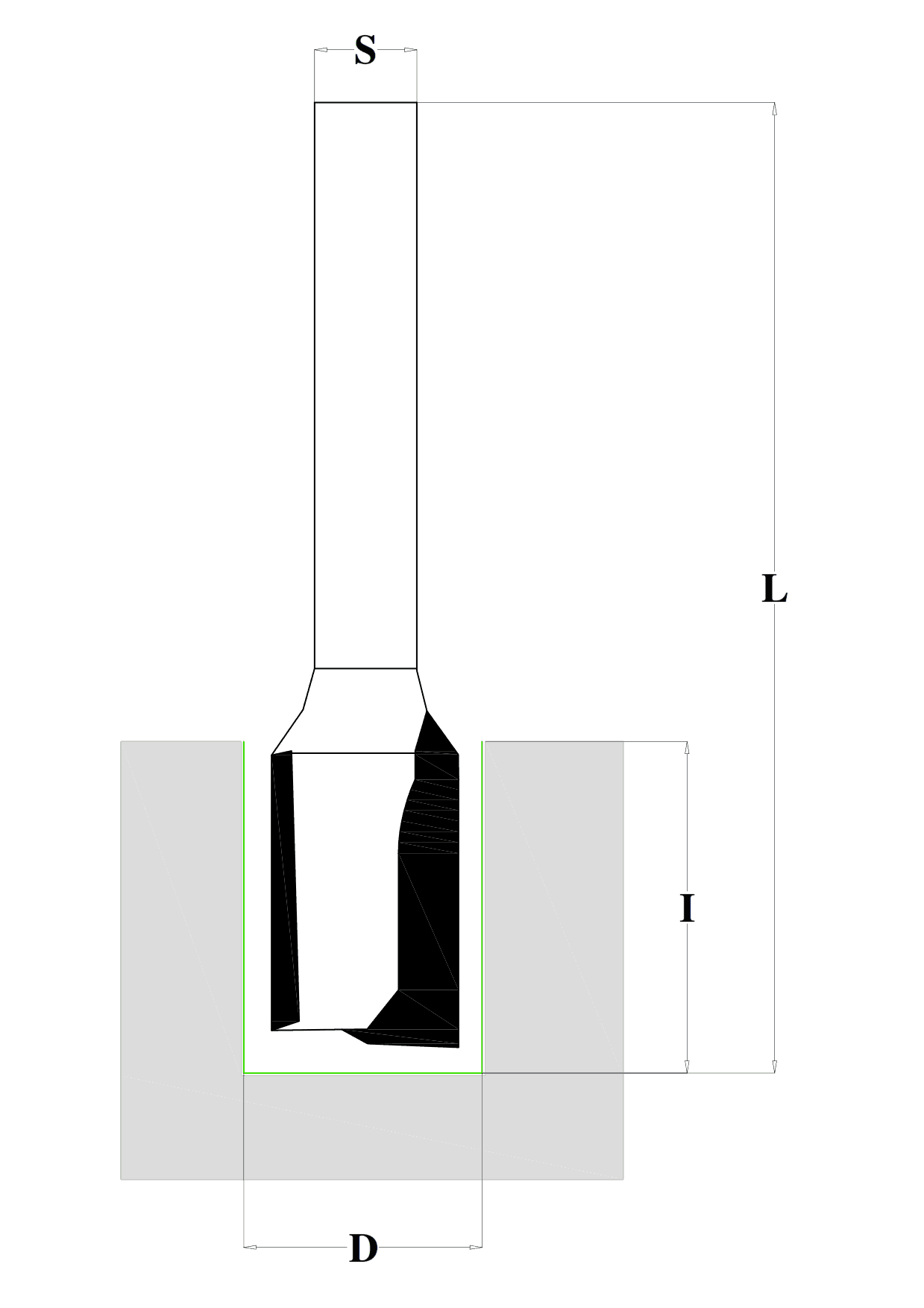 disegno di una fresa per pantografo